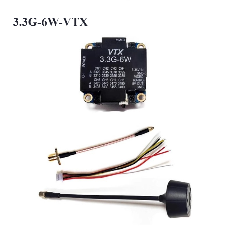 3.3G 4W/6W  FPV VTX VRX Transm - огляд і ціна Drone Racing Transmitter