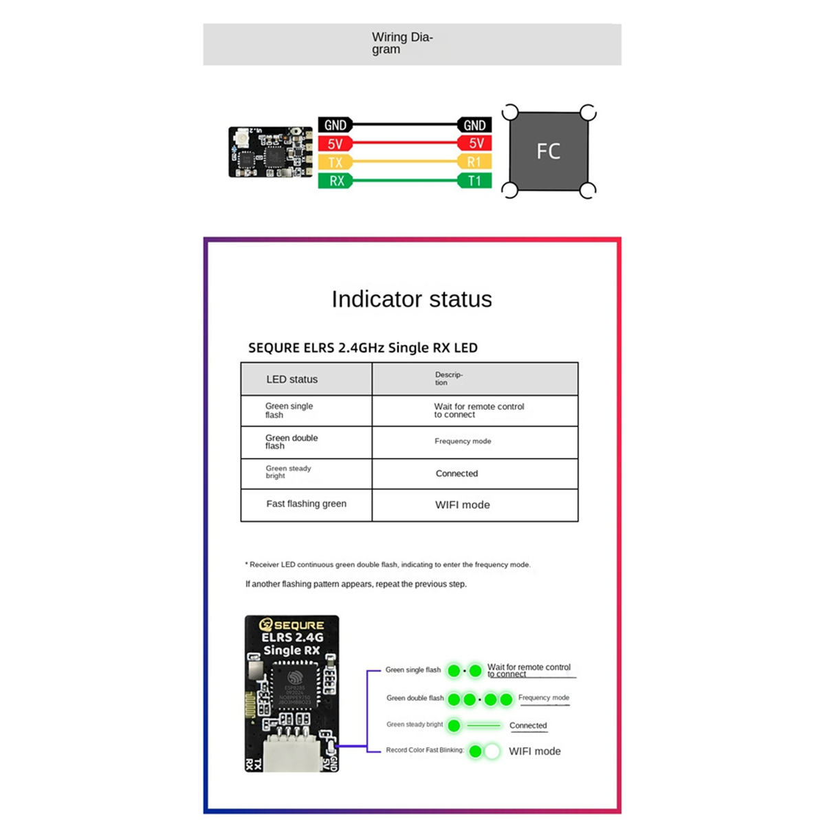 A56G-SEQURE ELRS 2.4GHz Single - огляд і ціна Drone Racing Charger