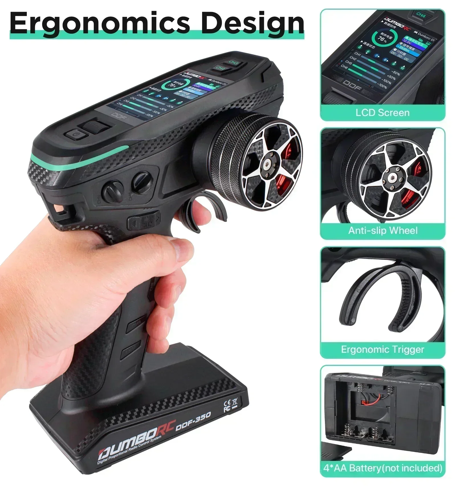 DUMBORC 10CH DDF-350 RC Remote - огляд і ціна Drone Racing Receiver