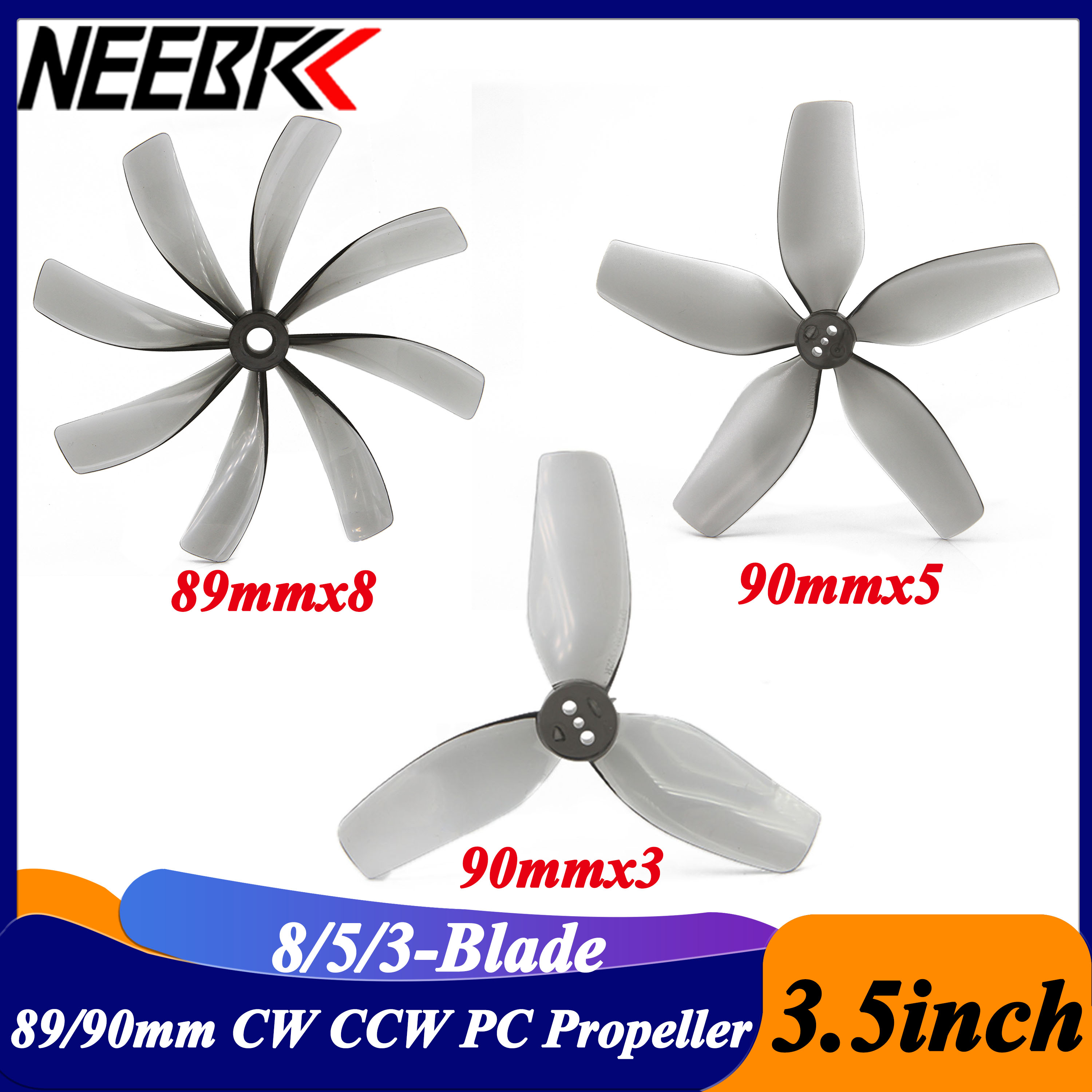 2Pairs 3.5inch 89x8 90x5 90x3  - огляд і ціна Drone Racing Frame