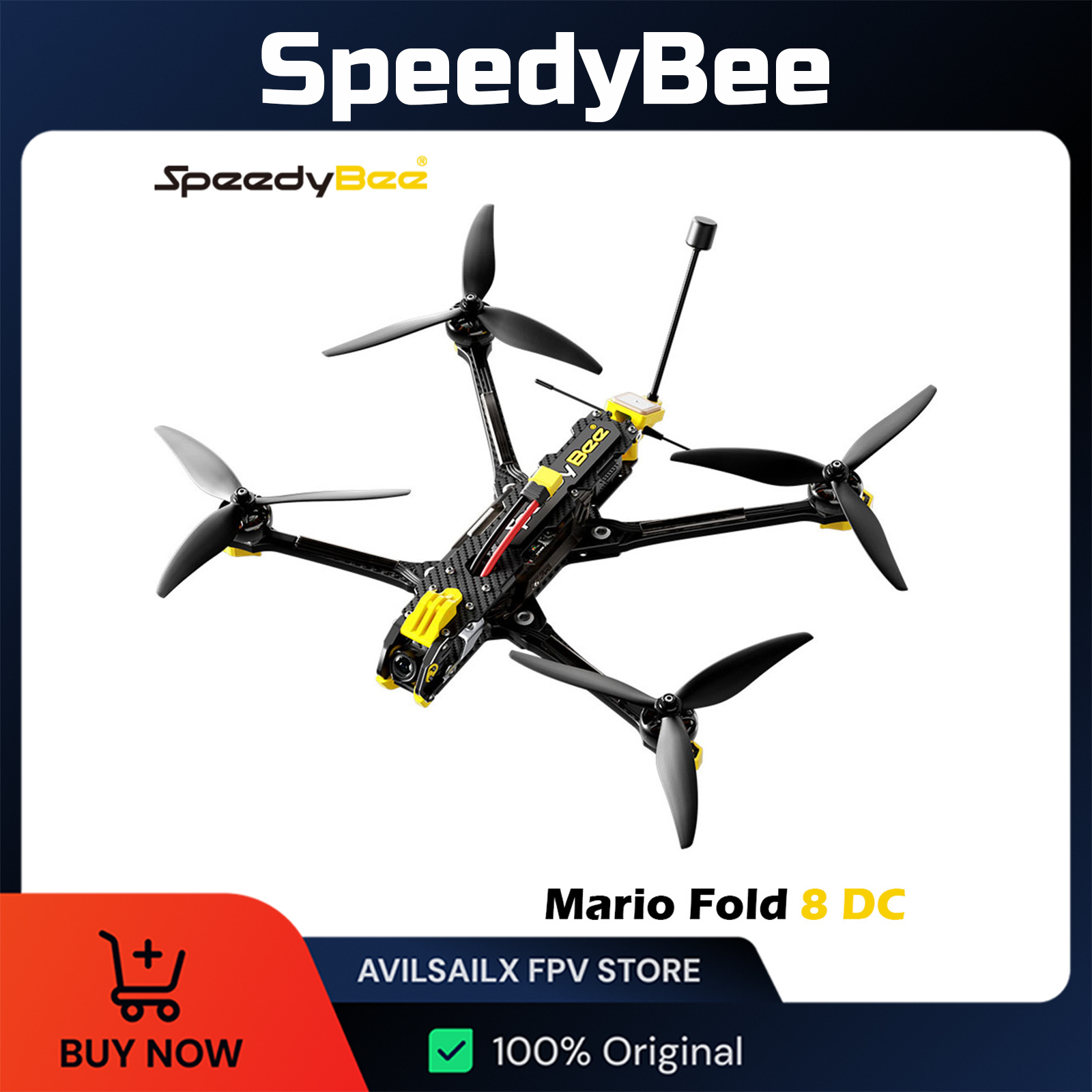 SpeedyBee Mario Fold 8 DC Long - огляд і ціна Drone Racing Battery