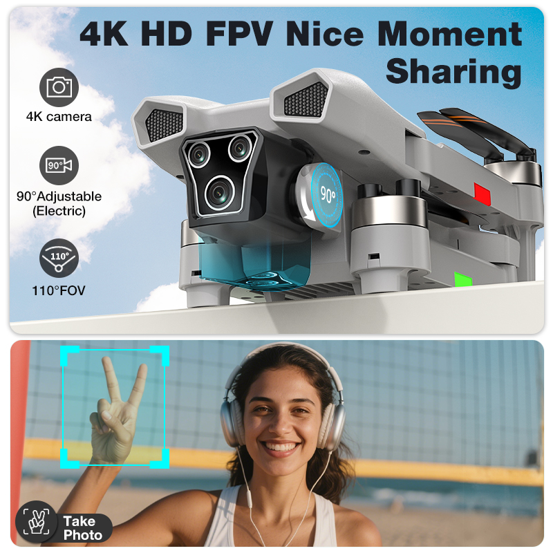 NEW Hot L017 Pro Drone Brushle - огляд і ціна Drone Racing Camera